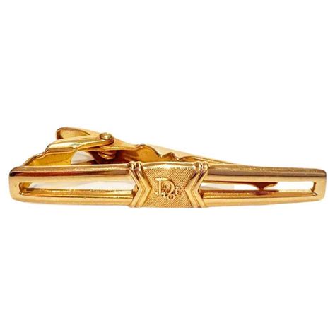 tie clip dior|christian dior gold tie clip.